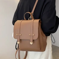 fashion womens backpack high quality leather small school bag korean ulzzang version for girl travel bags