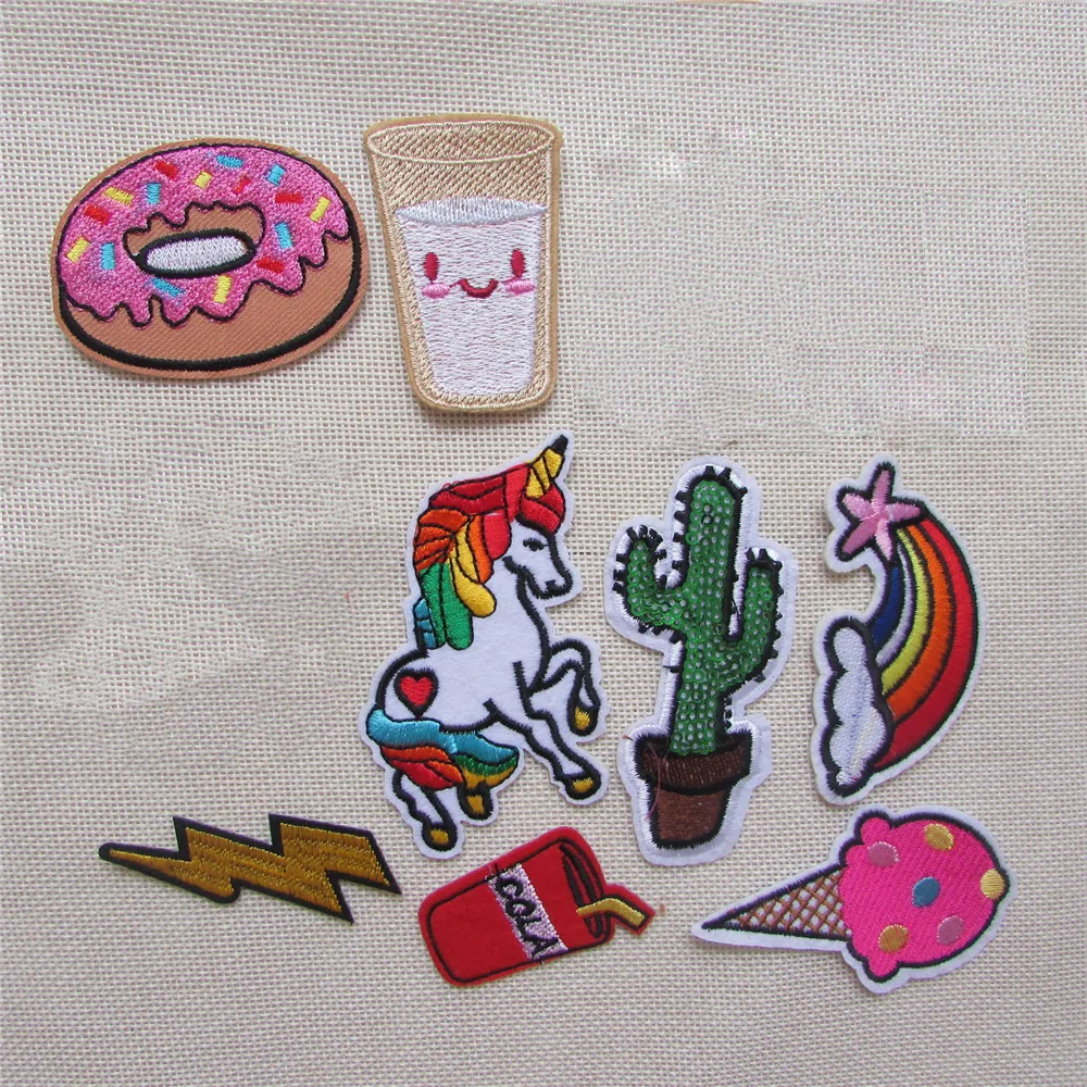 Горячая Распродажа Модный узор термоплавкий клей аппликация вышивка нашивки