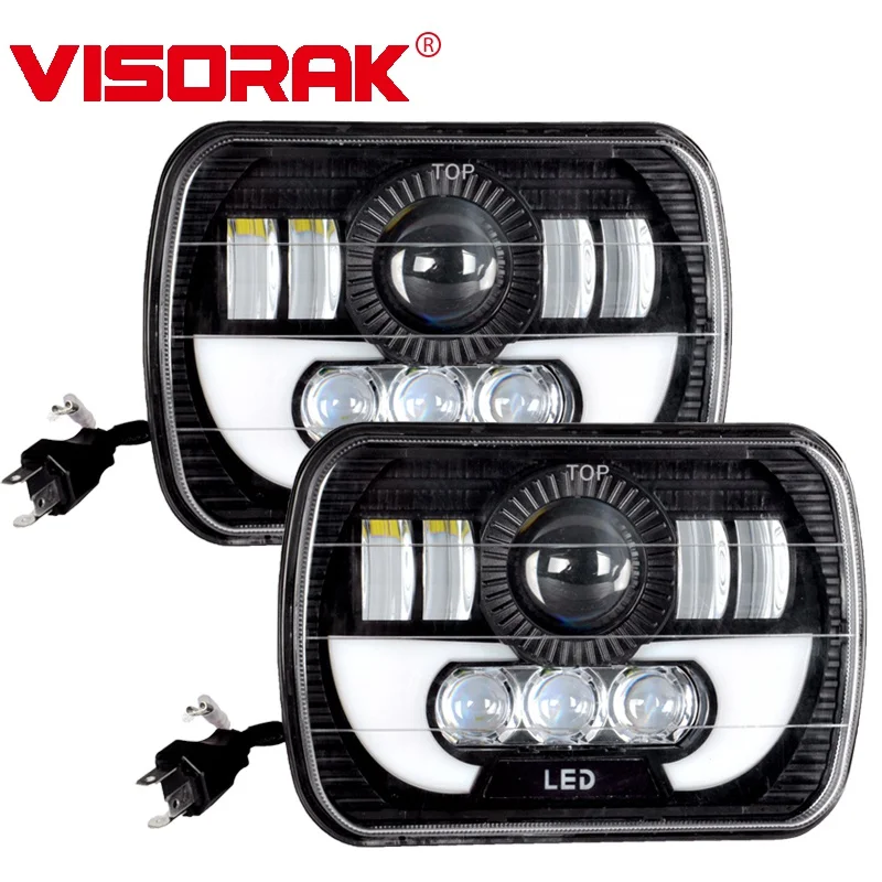 

VISORAK 7" Inch 7X6" 5X7" Hi/Lo SUV LED Work Lamp Truck LED Head Light For Off-road Jeep ATV Pickup Car Auto Vehicles