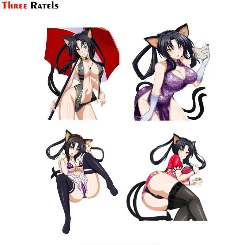 

Три Ratels FC564 waifu старшая школа DXD kuroka декоративная наклейка Аниме Сексуальная девушка Автомобильная Наклейка виниловая