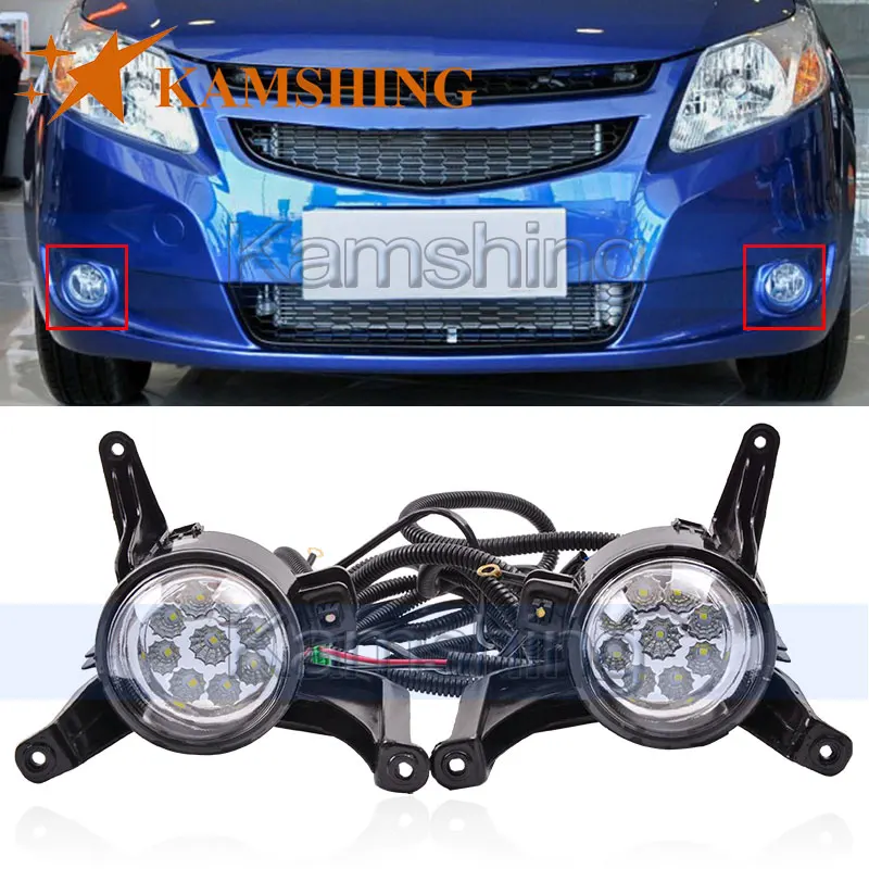 CAPQX 1 комплект для Chevrolet Парус 2009 2010 2011 2012 2013 2014 передний бампер светодиодный
