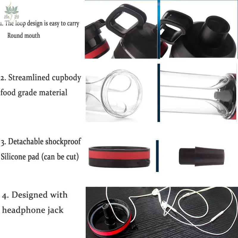 Утечки бутылка для воды с карман телефона тайник таблетки Организатор может