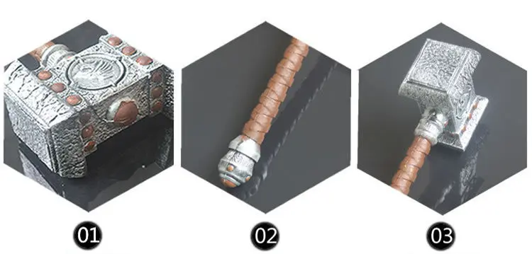 [Забавный] Масштаб 1:1 55 см WOW Thrall оружие Судного молотка Коллекционная модель для