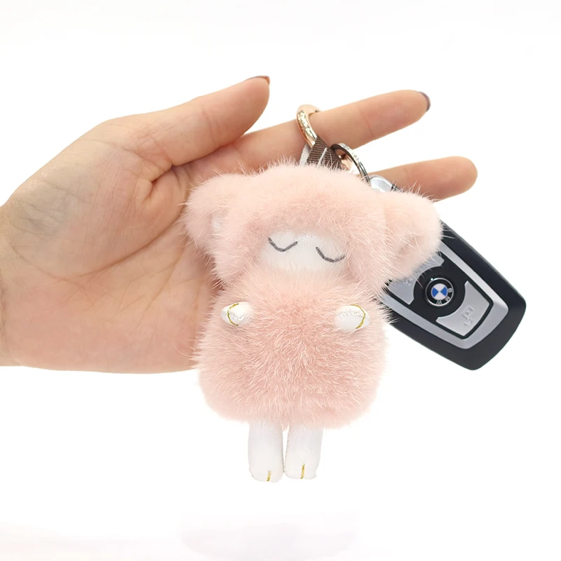 Новинка 2019 горячая Распродажа кулон из натурального меха норки Спящая красавица