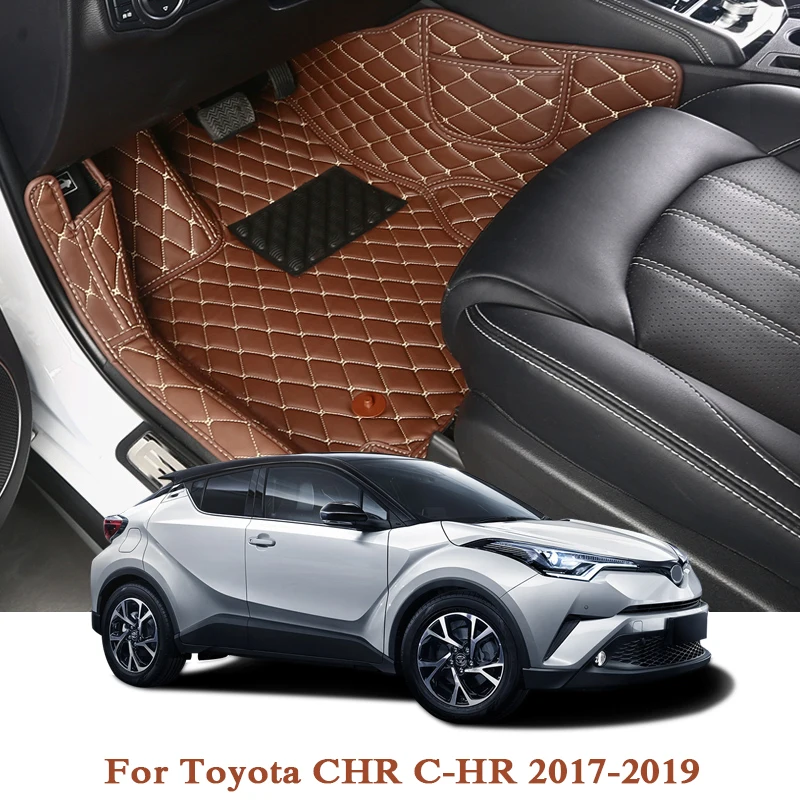 Автомобильный Стайлинг PU для Toyota RAV4 IV XA40 CHR C HR 2013 2017 LHD 5 мест автомобильные коврики