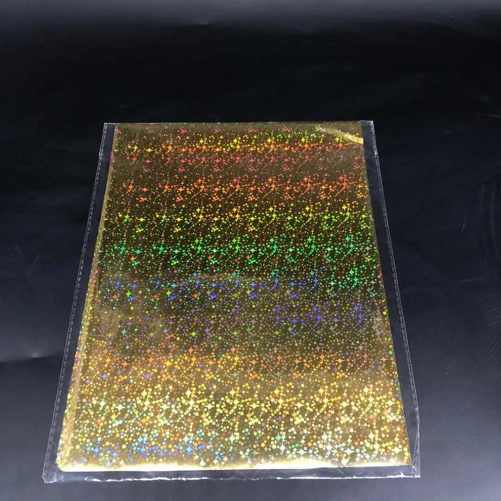 Gold Gilter 50 листов, А4, Золотое горячее тиснение, переводная фольга, бумажный ламинатор, ламинатор, лазерный принтер, визитная карточка, сделай сам, товары для рукоделия 29x21 см - Цвет: Gold Gilter