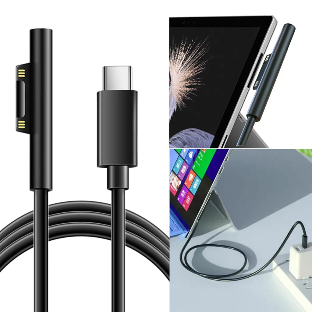 Адаптер питания EPULA USB Type C 3 1 зарядный кабель для Microsoft Surface Pro 6/5/4/3 15 в|Кабели