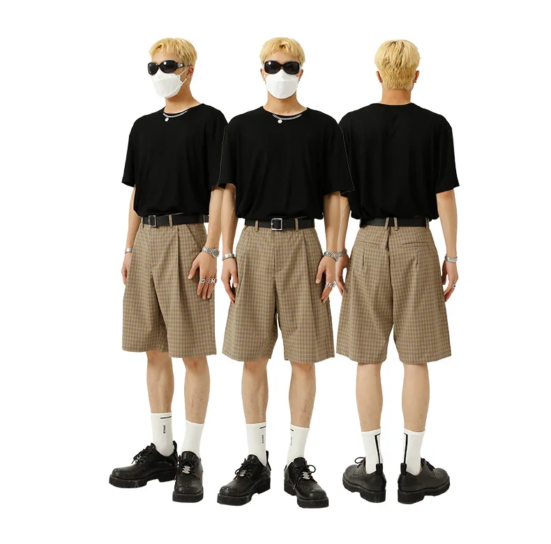 

2021 Summer Men's Chain Loose Casual Streetwear Hip Hop Short Sleeve T-shirt Male Net Celebrities Fashion Tops Tees Shirts
