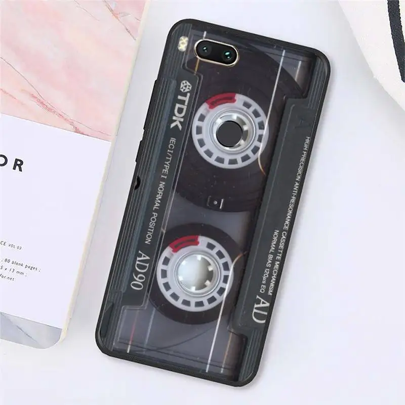 

Retro Cassette Tape Phone Case For Xiaomi Redmi note 7 8 9 t max3 s 10 pro lite