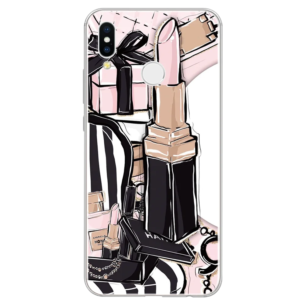 0ckouhon Мягкий чехол из ТПУ для huawei P20 P30 P Smart Z Plus mate 20 10 Pro P10 P8 P9 Lite черно-коричневый Макияж для huawei P30 - Цвет: 0ckouhon