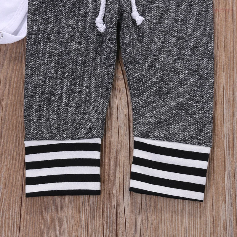 Комплект из 3 предметов для маленьких мальчиков Детский комбинезон Рубашка и