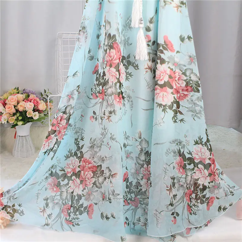 

Sleeveless Chiffon Floral Dress Women Summer 2020 vintage Elegant Loose Casual Little Daisies Beach Long Dresses Plus Size 3XL