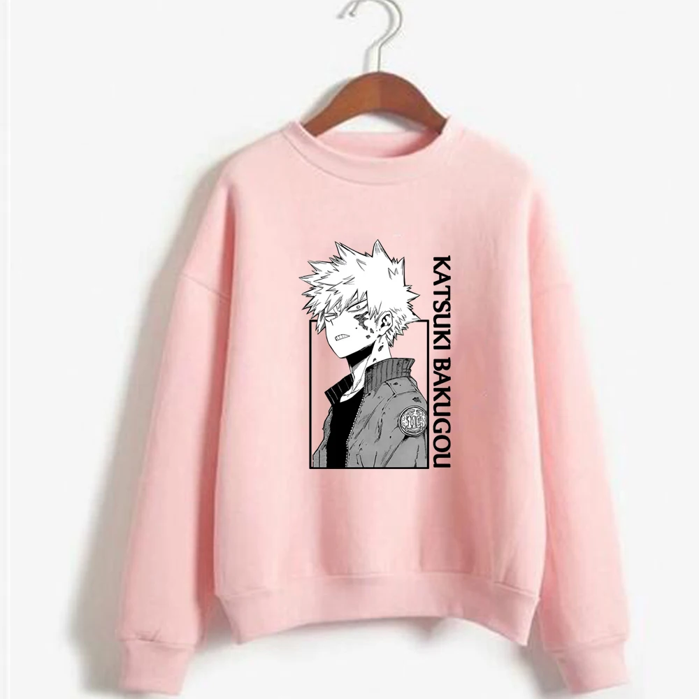 

Boku No Hero Academia Hoodies Casual Sweatshirt Loose Tops Katsuki Bakugou