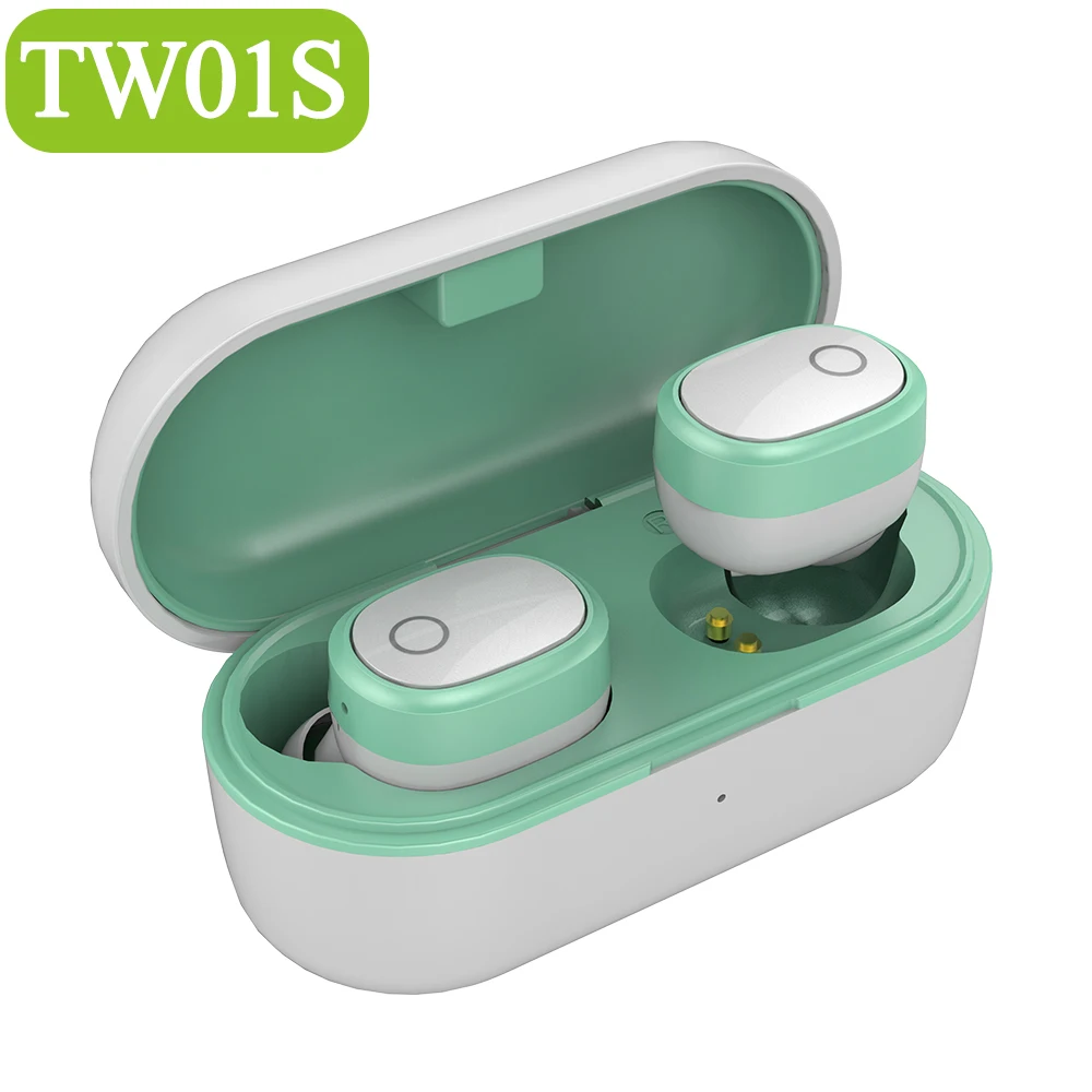 TW01S Green AUSDOM TW01 спортивные мини TWS Bluetooth наушники беспроводные наушники Беспроводная гарнитура Bluetooth наушники с двойным микрофоном стерео - Цвет: TW01S Green