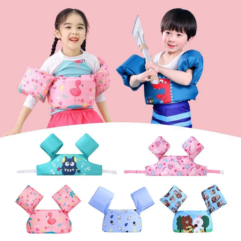 

Baby Swim Rings Foam Cartoon Baby Arm Ring Buoyancy Vest Garment of Floating Kids Safety Life Vest Children's Swim Life Jackets
