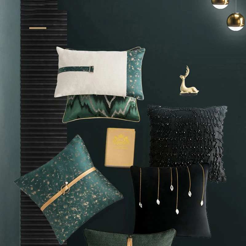 Скандинавский Роскошный чехол для подушки тонкая тканевая наволочка поясницы