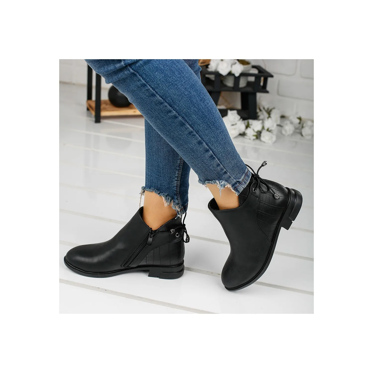 

Ayakland 2320-141 Daily Thermo Siyahn Women Skin Boots Shoes Black 36