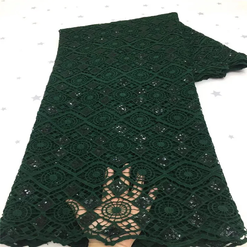 

2021 white African Lace Fabric Diy Dress green French Mesh Sequins Lace Fabric Dresses Nigerian Lace Fabric For Wedding Party