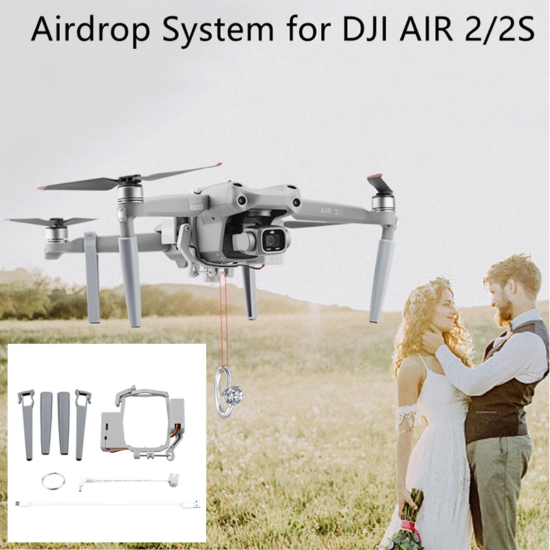 

Airdrop System for DJI Mavic AIR 2/2S/3/2 Drone Wedding Proposal Delivery Device Dispenser Thrower Air Dropping Transport Gift