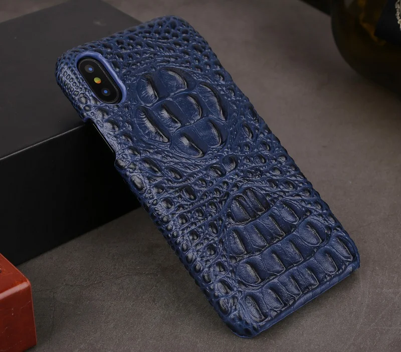 Чехол Solque из натуральной кожи для iPhone X, XS, Max, XR, 7, 8 Plus, сотовый телефон, роскошный крокодил, Ретро стиль, тонкий чехол, чехол s