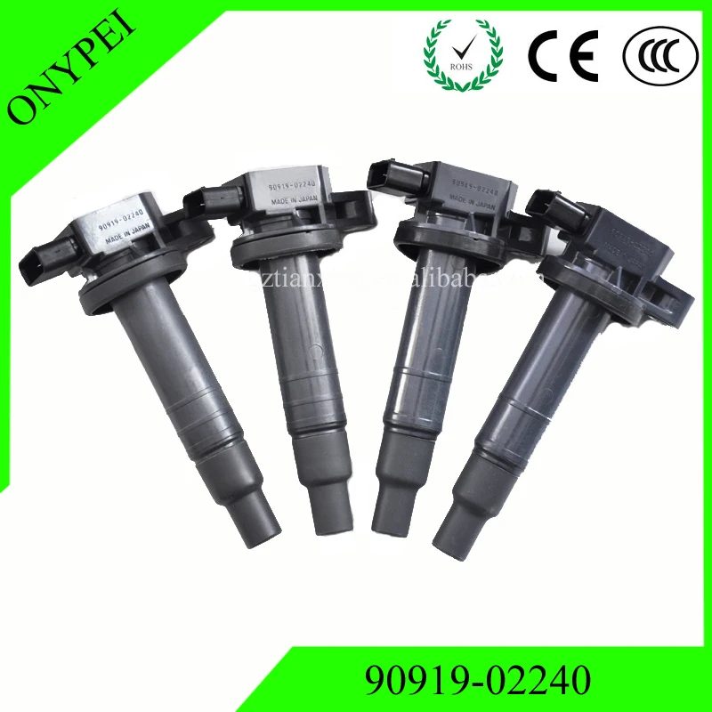 

4 шт. 90919-02240 Катушка зажигания для Toyota Scion xA xB Yaris, Echo Prius 1,5 90919 02240 90919-02265 9091902240 90919 02240