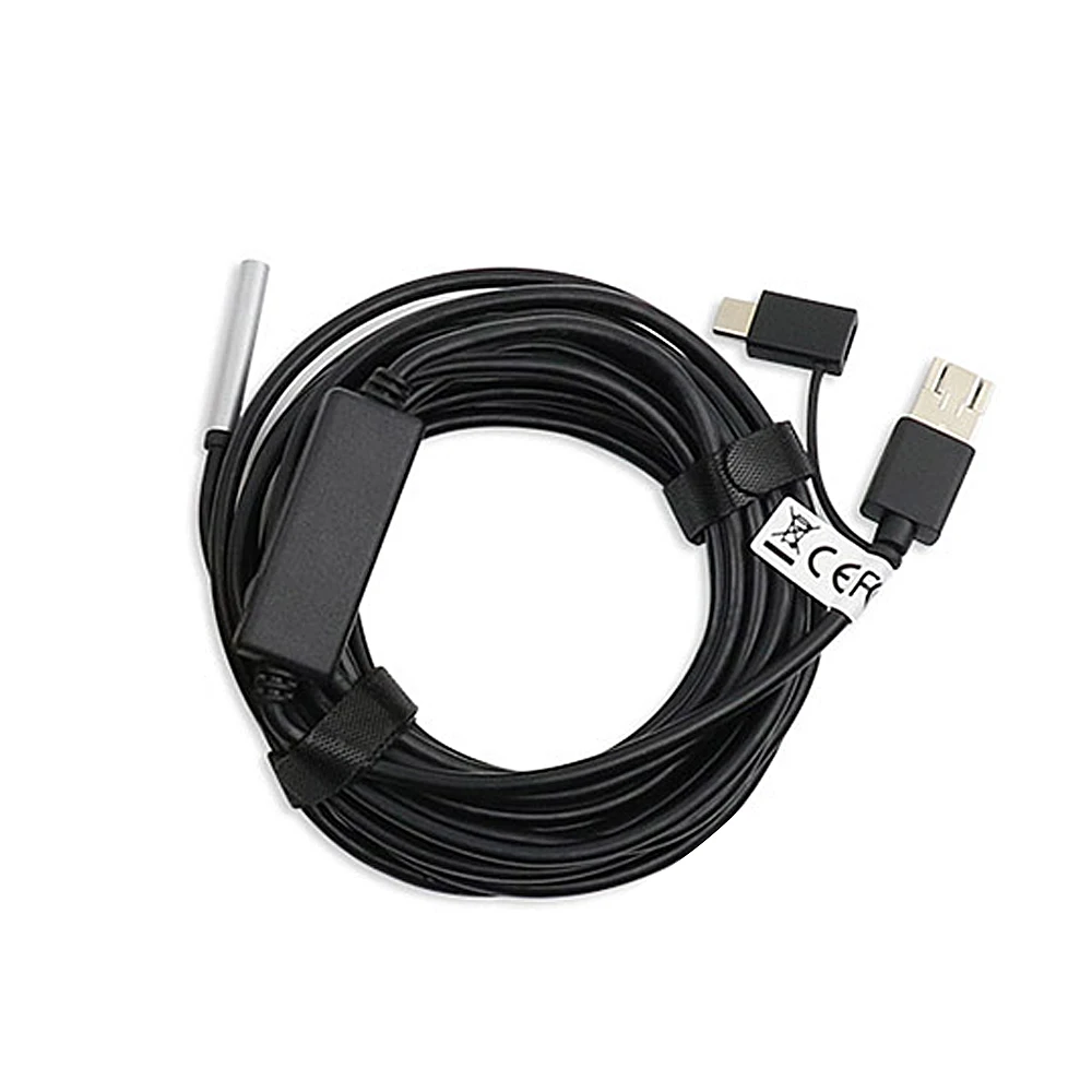 3 в 1 USB2.0 микро Тип USB C эндоскоп Бороскоп с Камера HD 5 мм встроенный 6 регулируемый