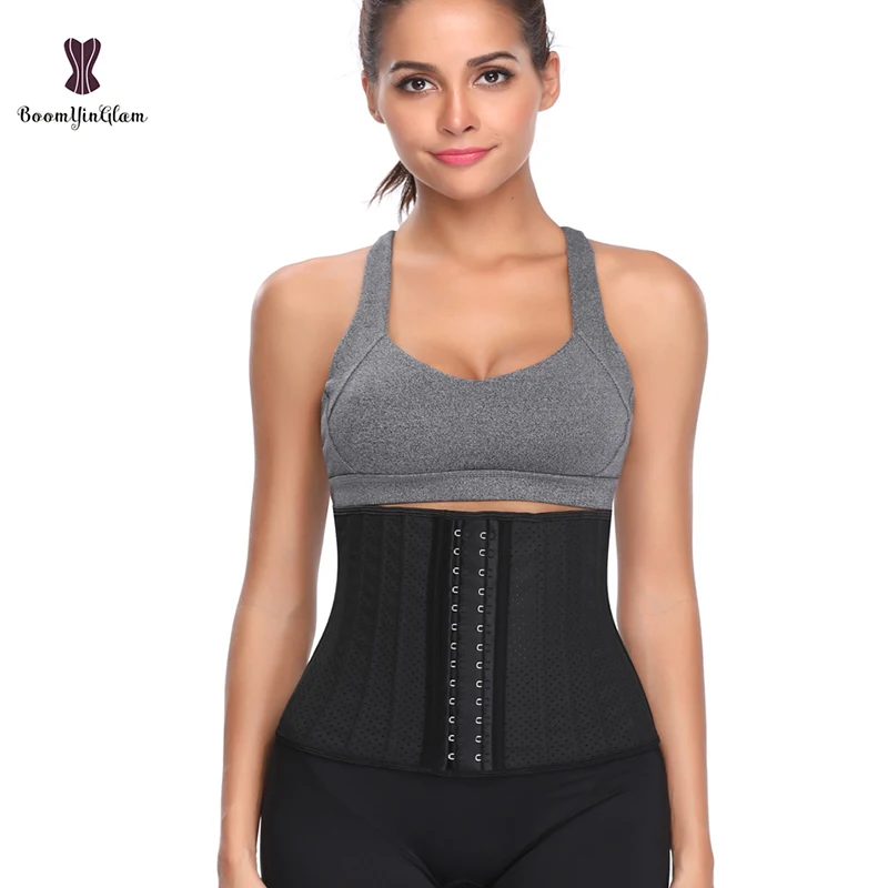 Воздухопроницаемые короткие Корсеты Troso высотой 25 см латексный корсет для талии