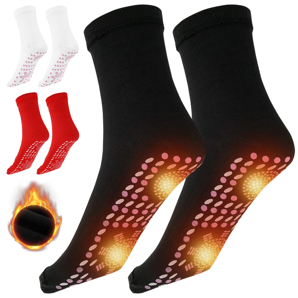 

1/2/3pair Self-Heating Warm Socks Winter Outdoor Sport Cycling Warm Heat Insulated Socks Thermal Socks for Hiking Camping