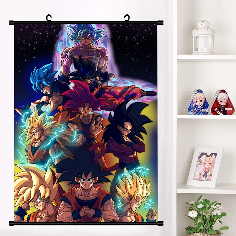 Аниме Драконий жемчуг Yamcha настенные свитки Фреска плакат Настенные подвесные