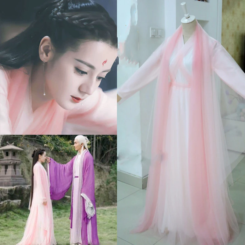 Костюм Фэн Цзю Женский бессмертная лиса костюм принцессы ханьфу для ТВ-игр