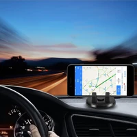 360 degree car phone holder soft silicone anti slip mat mobile phone mount stands support car gps dashboard bracket