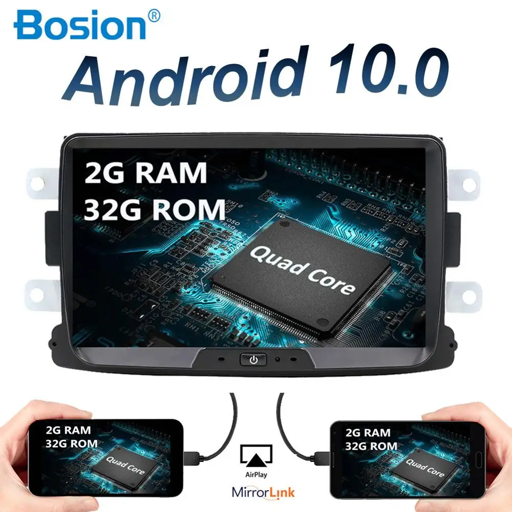 Автомобильный радиоприемник 1 Din Android 10 для Dacia Sandero Duster Renault Captur Lada Xray 2 Logan Dokker beargy