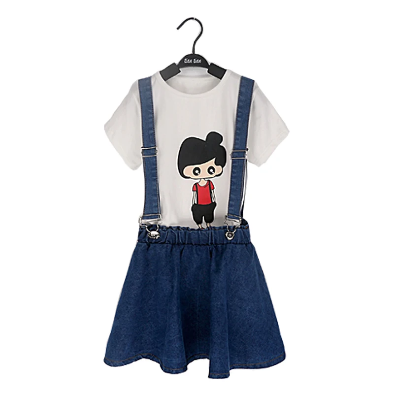 Новинка 2019 года одежда для девочек Повседневная футболка с короткими рукавами +