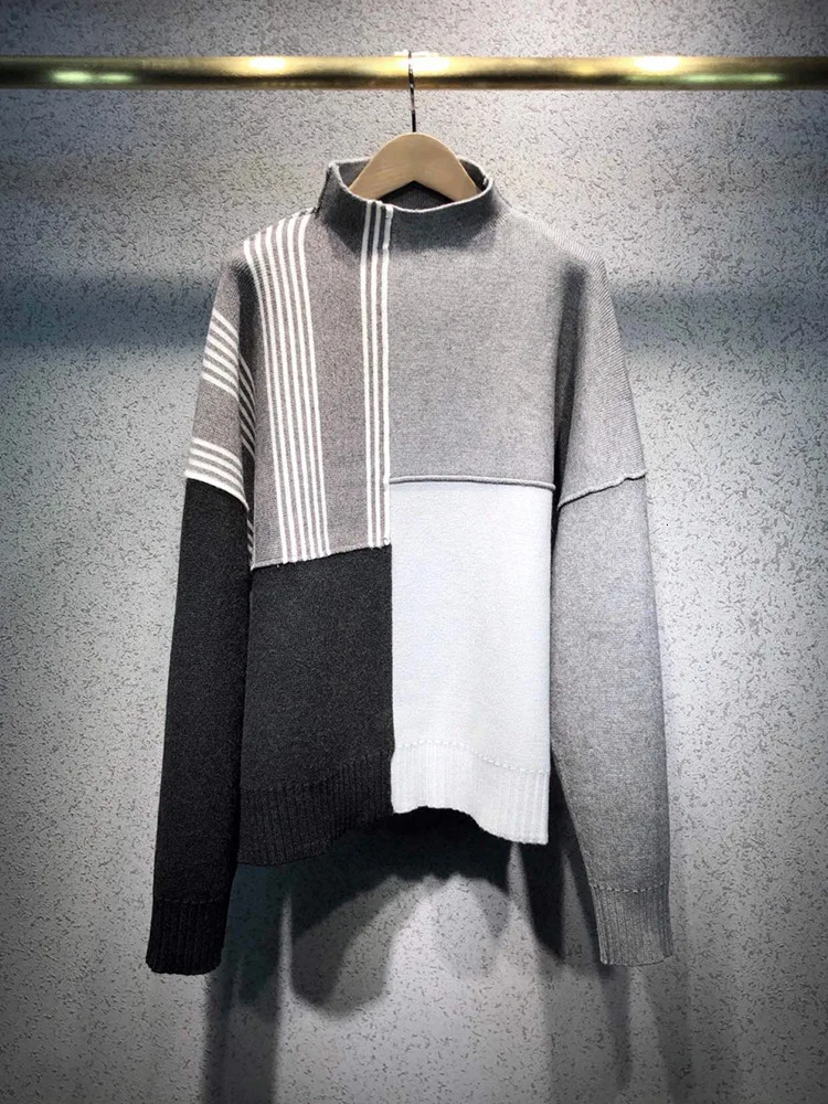 DEAT новинка 2020 Весенняя и летняя модная женская одежда неровная полоса ВЯЗАННЫЙ