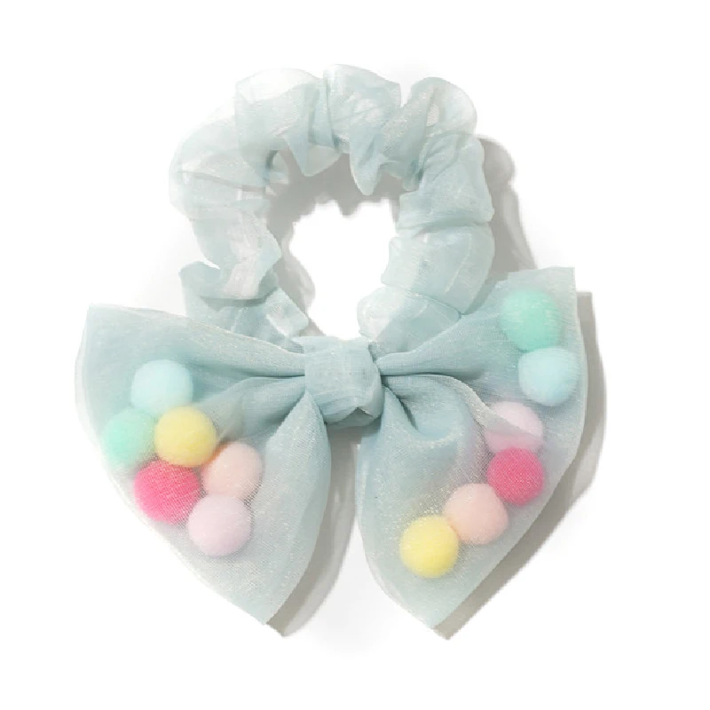 Корейская кружевная сетчатая резинка для девочек прозрачная Тюлевая волос с