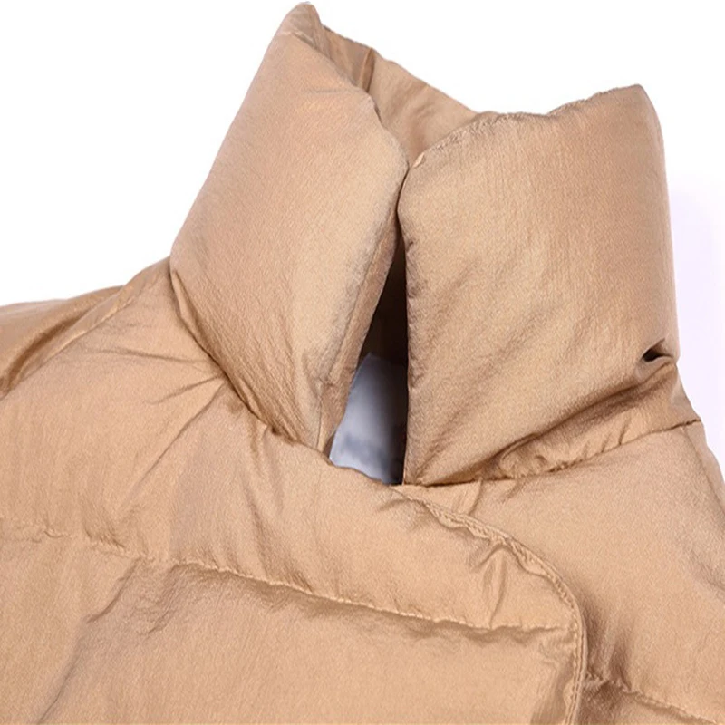 Парки женские утепленные двубортные пальто с кисточками негабаритных средней