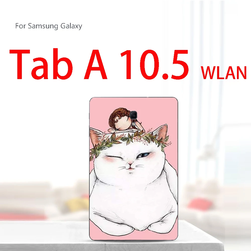 ForT590baimaonvhai Краски планшетный чехол для samsung Galaxy Tab A A2 S2 E 9,6 9,7 10,5 SM T560 T561 T810 T813 T815C T590 T595 Мягкий силиконовый чехол - Цвет: ForT590baimaonvhai