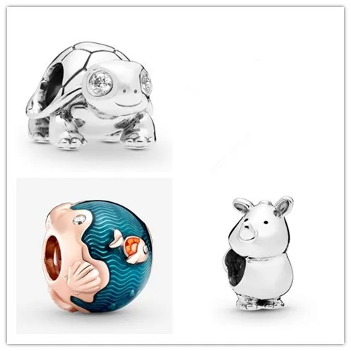 

Женский браслет и ожерелье pandora, серебро 925 пробы