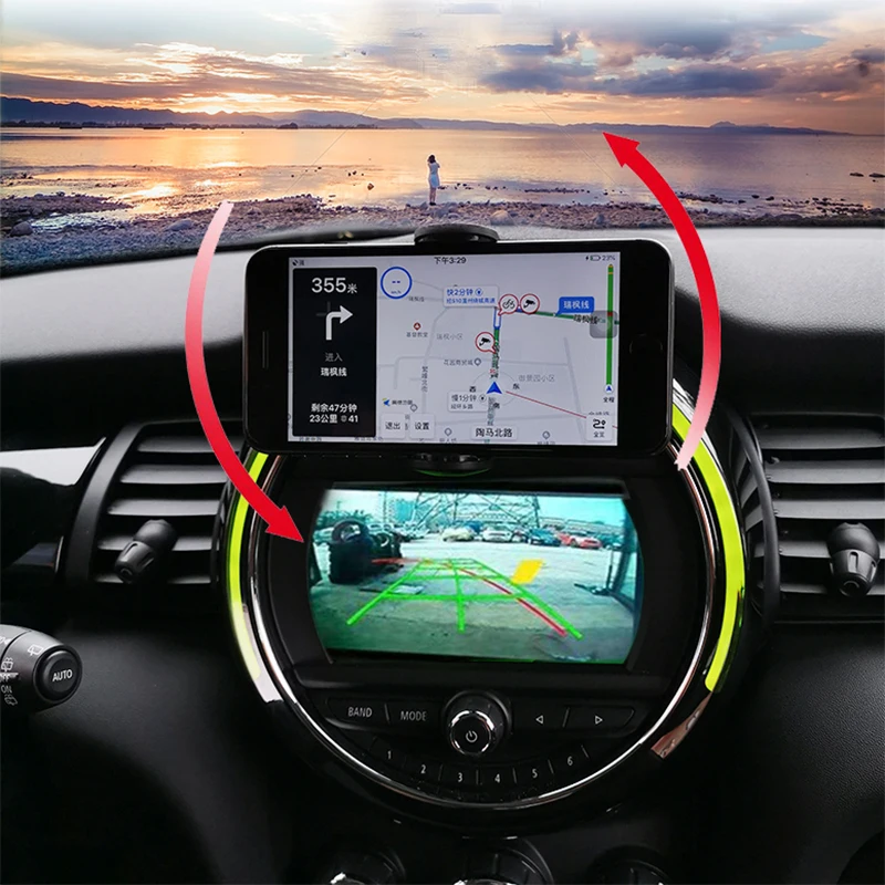 

15W Qi Car Phone Holder Wireless Charger Car Mount Intelligent Infrared for Mini Cooper S JCW One F54 F55 F56 F60