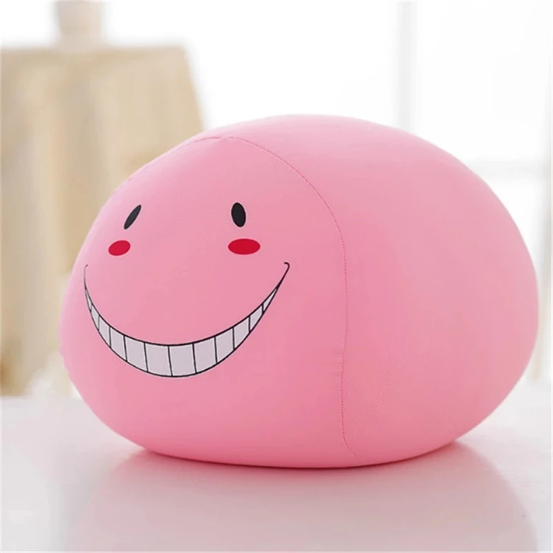 

40CM Assassination Classroom Figure Dolls 2021 Hot Anime Korosensei Pillow Cushion Foam Particles Plush Toy For Kids Gift