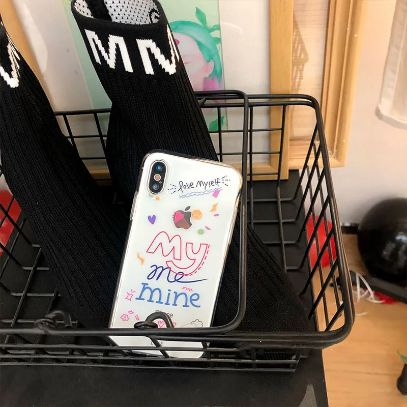 Для Iphone 7 8 Plus 6s для девочек подростков ручная работа с рисунком чехол телефона IPhone