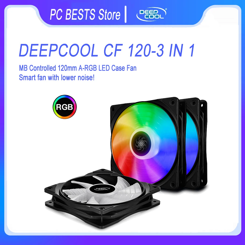 DEEPCOOL CF120 3 в 1 120 мм чехол для компьютера адресуемые Вентиляторы 5 В контакта