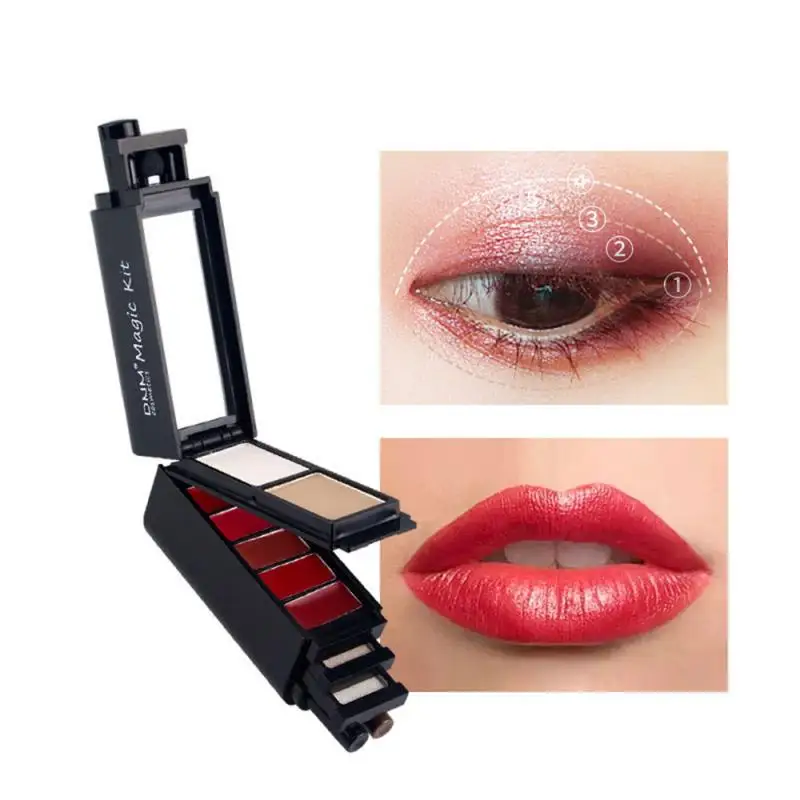 8 шт. многофункциональный набор для макияжа тени век макияж тушь глаз карандаш