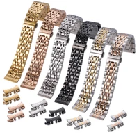 14mm 16mm 18mm 20mm 22mm 24 mm stainless steel watch band strap bracelet watchband wristband butterfly black silver rose gold