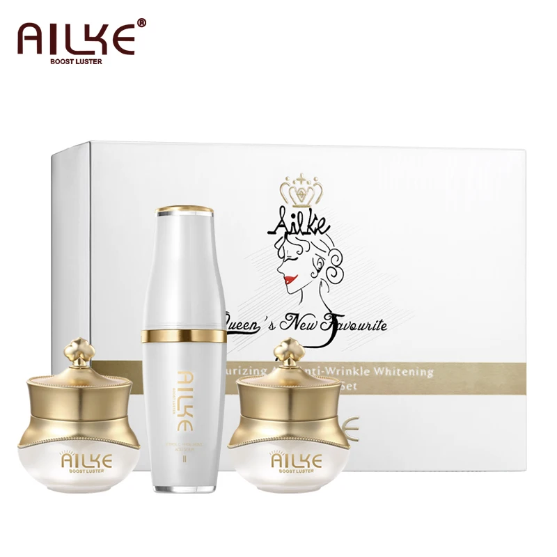 AILKE rose Skin Care set Best Selling collagen lifting Whitening Anti-Wrinkle acne Essence Gift Serum rejuvenator face