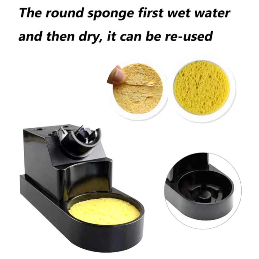 Электрический паяльник подставка держатель с сварочной чистящей губкой колодки