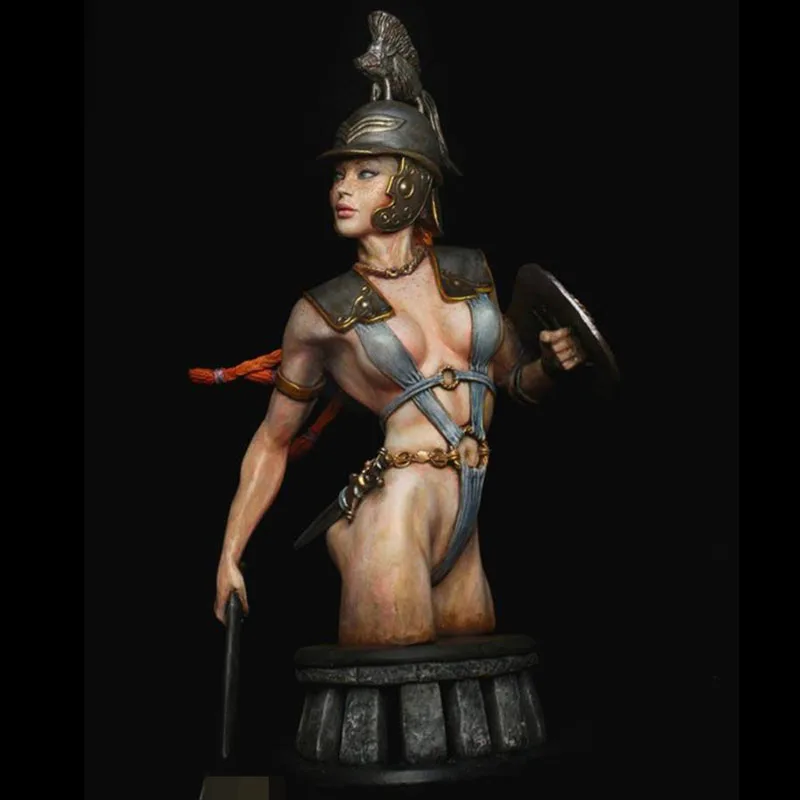 

1/9 Red-haired Female Warrior Figure Resin Bust Character Model X299