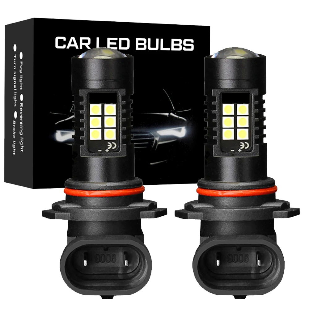 

2pcs H8 H11 LED Bulbs HB4 9006 HB3 9005 H16 jp LED Fog Light Bulb Car Driving DRL Auto Lamp 6000k White 12V 1200LM