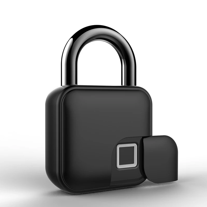 USB Smart Fingerprint Lock with Cover Rechargeable IP65 Waterproof Avoid Cloning for Locker Door Luggage Backpack | Безопасность и
