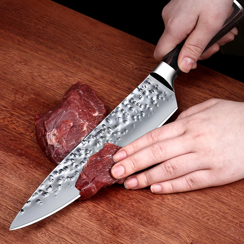 Специальный кухонный нож шеф-повара из нержавеющей стали для резки мяса овощей